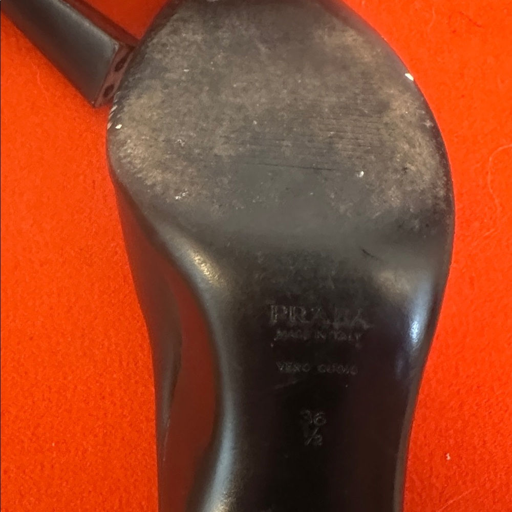 Prada Black Women's Heels size 36.5 - Picture 6 of 6